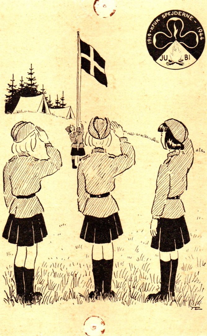 1944 landslejr postkort 1