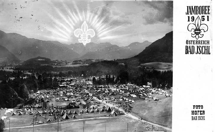 1951 verdensjamboree postkort