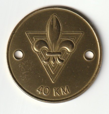 KFUM Sp spejder 40 km messing