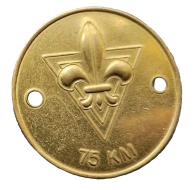 KFUM Sp spejder 75 km messing