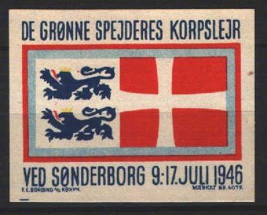 De Grønne Spejderes Korpslejr 1946 Korpslejrmærke Sønderborg 1946