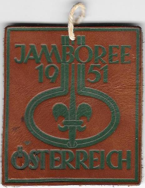 1951 World jamboree deltagermærke