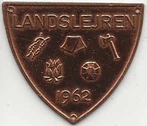 1962 Landslejr KFUK bæltespænde trekantet